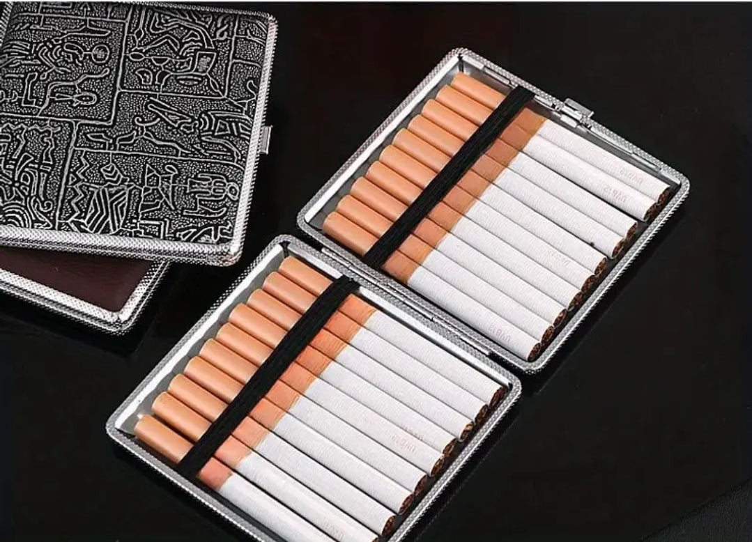 Personalised Engraved Cigarette Case, Portable Switch Cigarette Case,Leather Exquisite Cigarette Case, Perfect Gift for any Occasion
