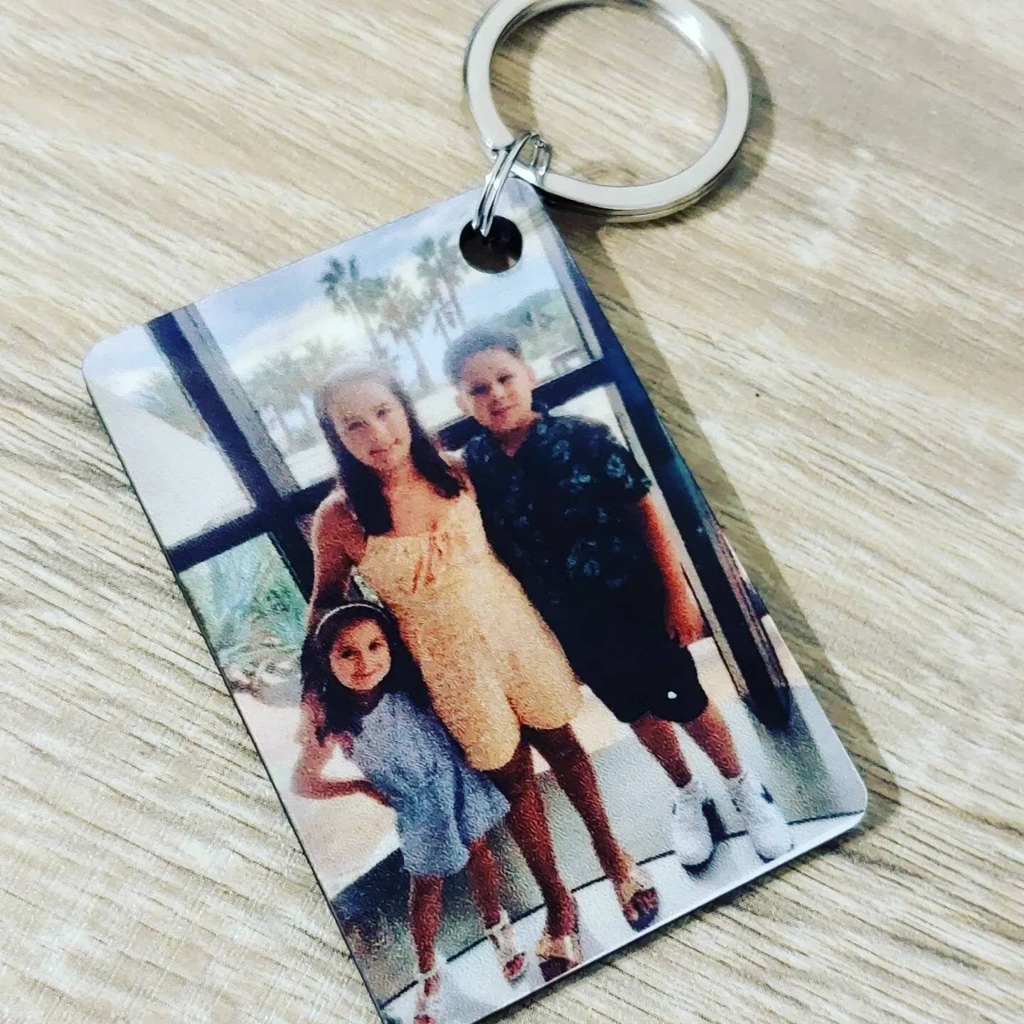 Forever Mine key Ring, Daddy Drive Safe Personalised Photo And Text Keyring keychain for couples gifts babies pictures  key ring key chain