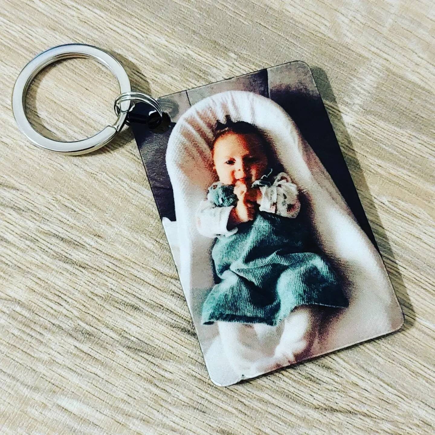 Forever Mine key Ring, Daddy Drive Safe Personalised Photo And Text Keyring keychain for couples gifts babies pictures  key ring key chain