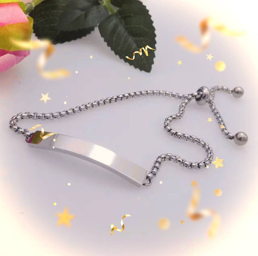 Personalised String Adjustable Size Bracelet for Gifts Gold Plated Elegant Design Bracelet For Gifts Waterproof Not Faded Color Bracelet