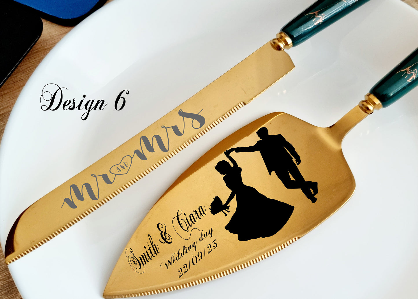 Personalised Engraved Cake Server, Slicer Set Wedding Birthday Anniversary Party, Gifts For All Occasions